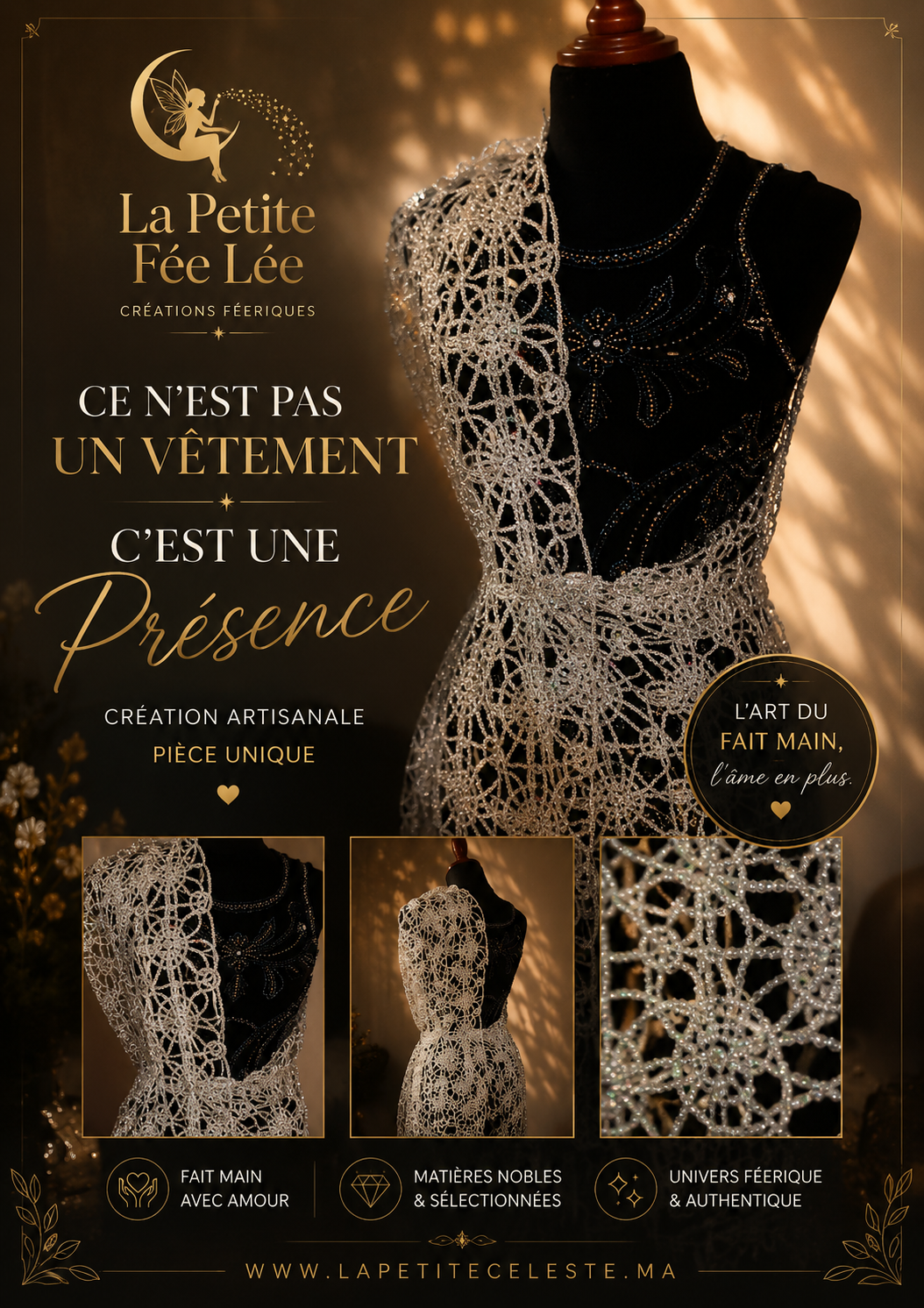 Gilet asymétrique argenté